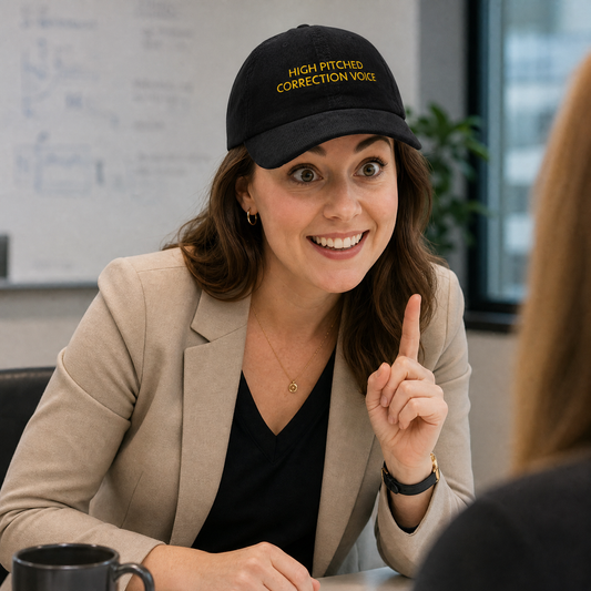 High Pitched Correction Voice - Embroidered Corduroy Cap