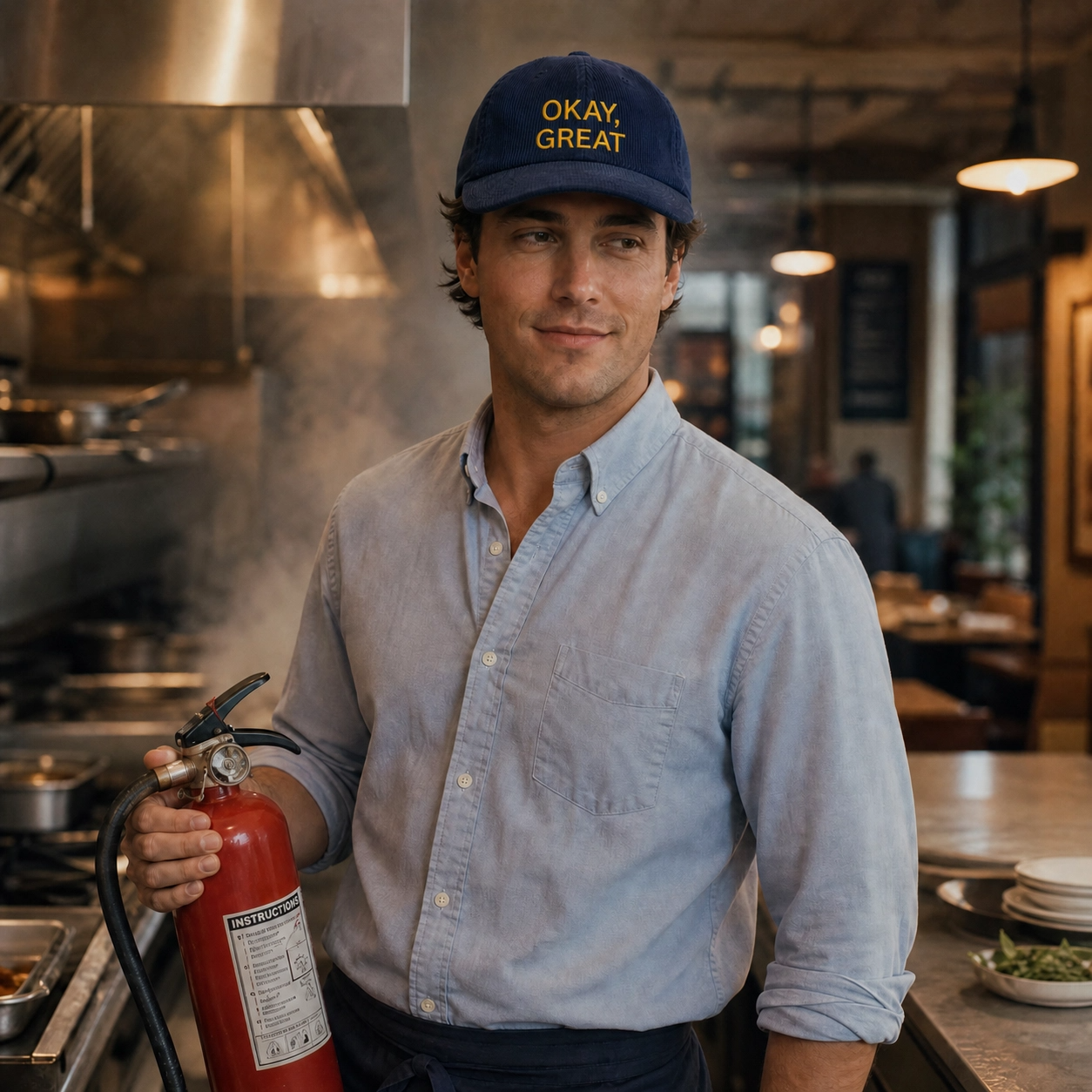 Okay, Great - Embroidered Corduroy Cap