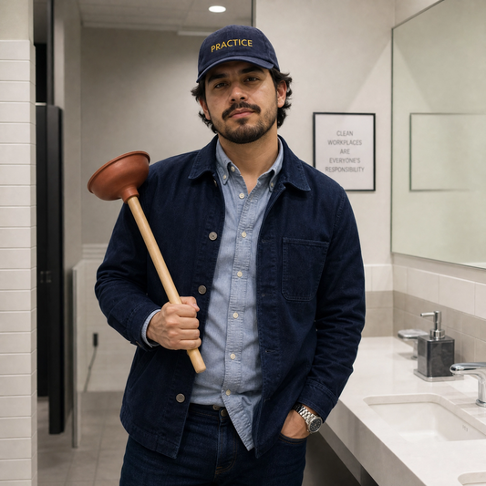 Practice - Embroidered Corduroy Cap